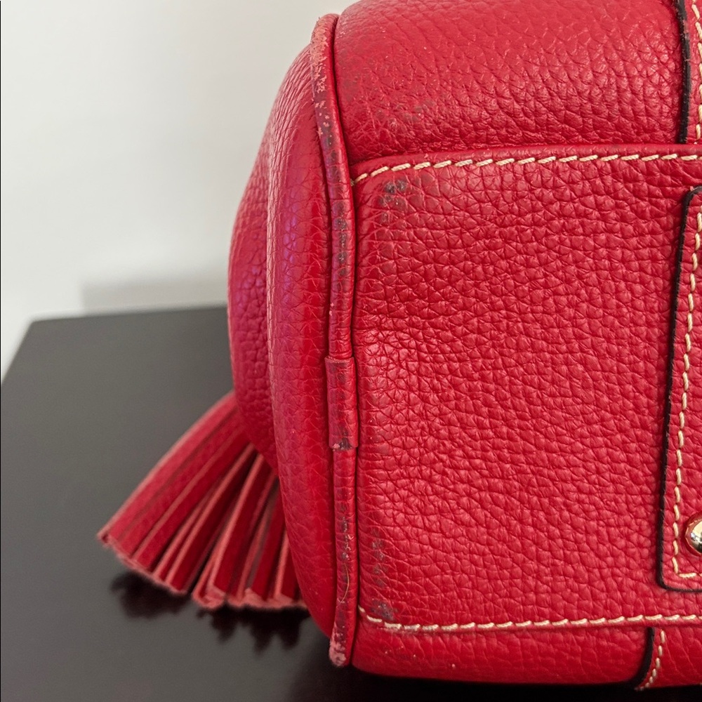 Dooney & Bourke Cherry Red Satchel - Picture 5 of 5
